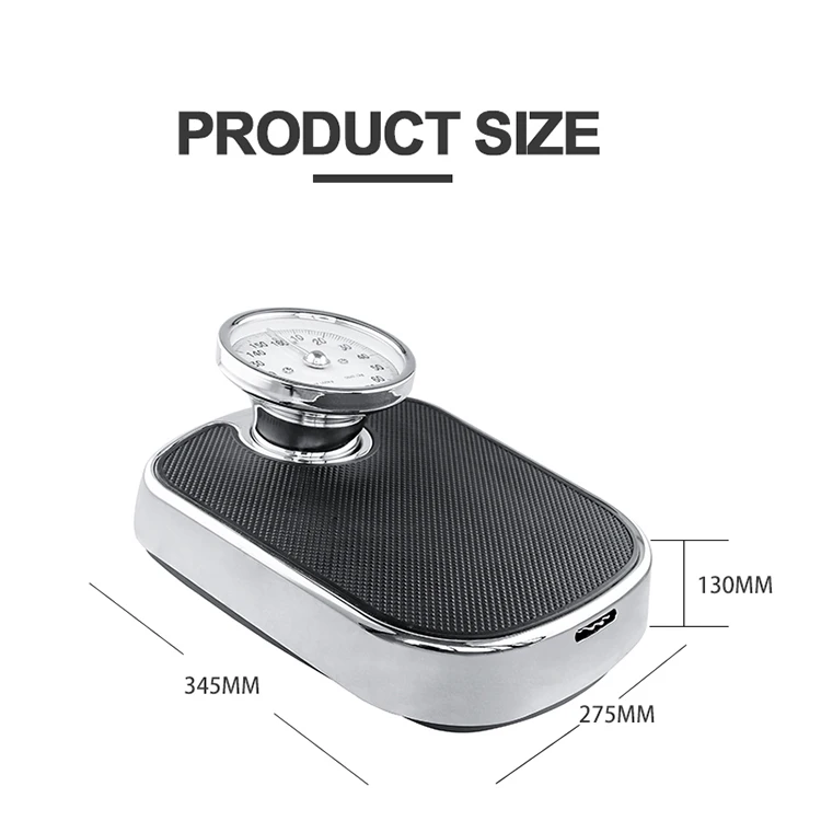 Antislip Surface Mechanical Weight Scale Machine Spring Bathroom