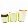 Porcelain with wooden lid printing 3 set honey Moisture proof cover seal pot storage food candy kitchen sealed jar ceramic