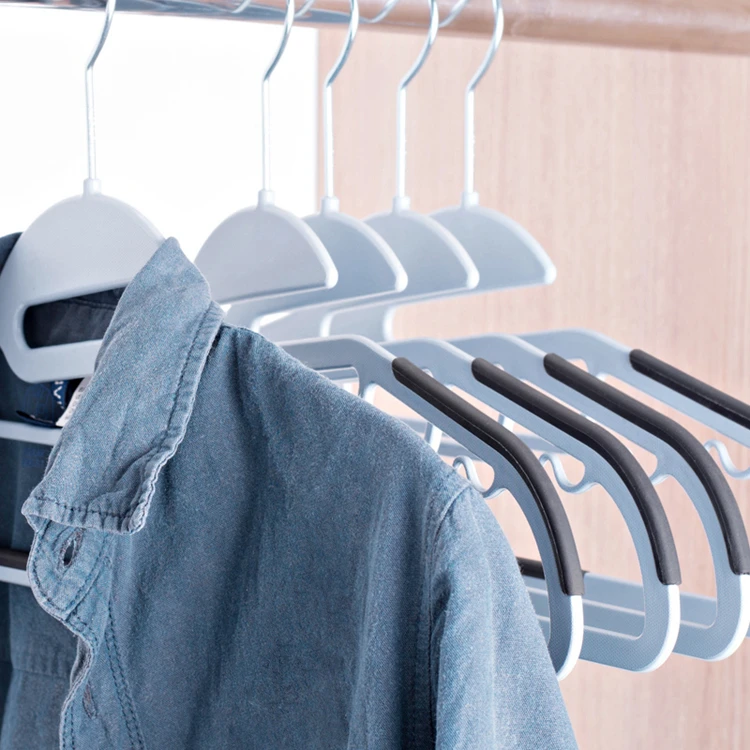 Anti Slip Thick Plastic Hangers , Gray Blue Wetsuit Coat Hanger