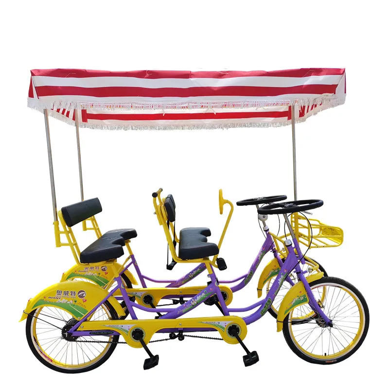 Hot Sale Popular 4 Wheel Tandem Bicycle 