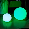 RGBW waterproof IP68 PE shell material solar led ball light solar charging with remote control