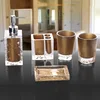 Custom Made Resin Bathroom Accessory Set Hotel 5PCS Bathroom set