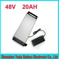48V 1000W black housing rear rack 48v 20AH electric bike battery lithium battery ebike luggage battery