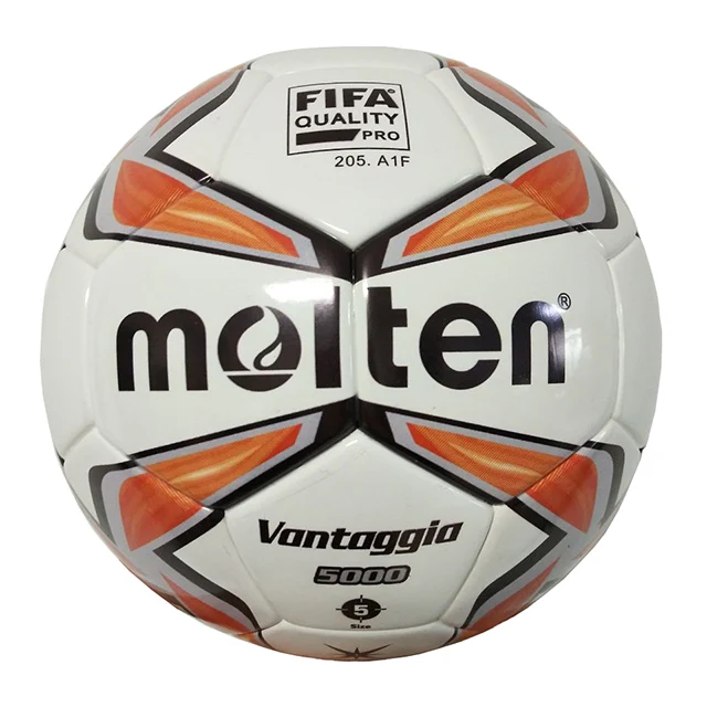 

Pelota de futbol topu Molten soccer ball thermal bonded soccer ball cheap size 5 PU leather F5V5000 football, Red white