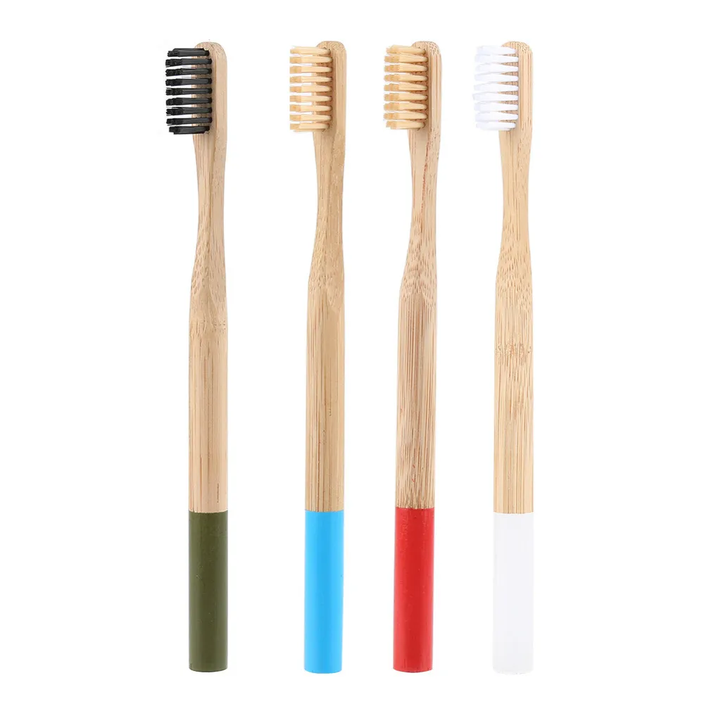 

Wholesale eco-friendly organic custom logo charcoal bristle head private label bamboo toothbrush, Wooden color