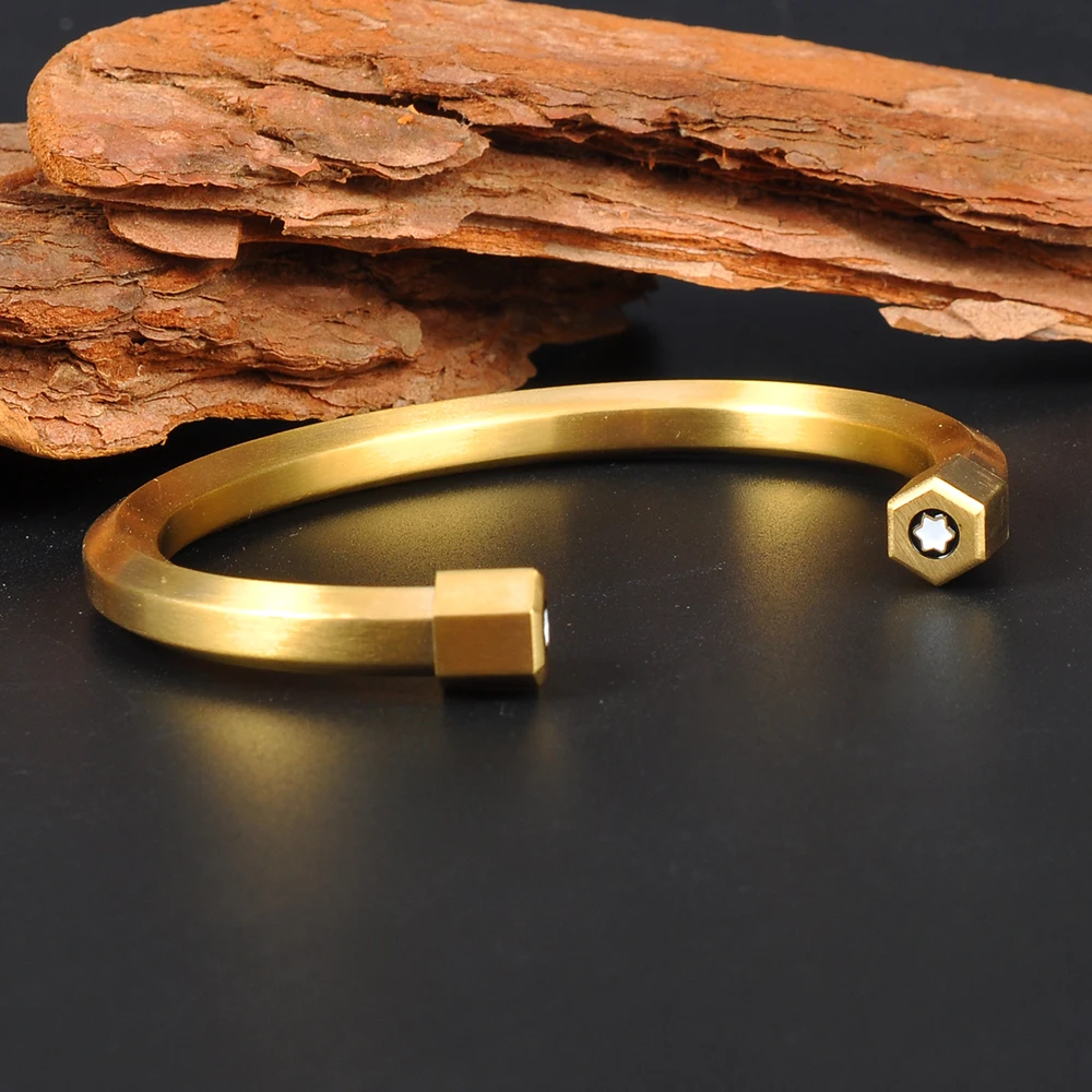 Latest Design Gold Silver Black Stainless Steel Mens Open Cuff Bangle Bracelets