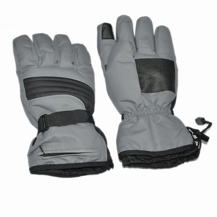 

Screen operable 6 hours heating waterproof ski & motorcycle battery heated gloves, Customized color