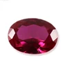 8# Red color loose stone oval shape imitation ruby