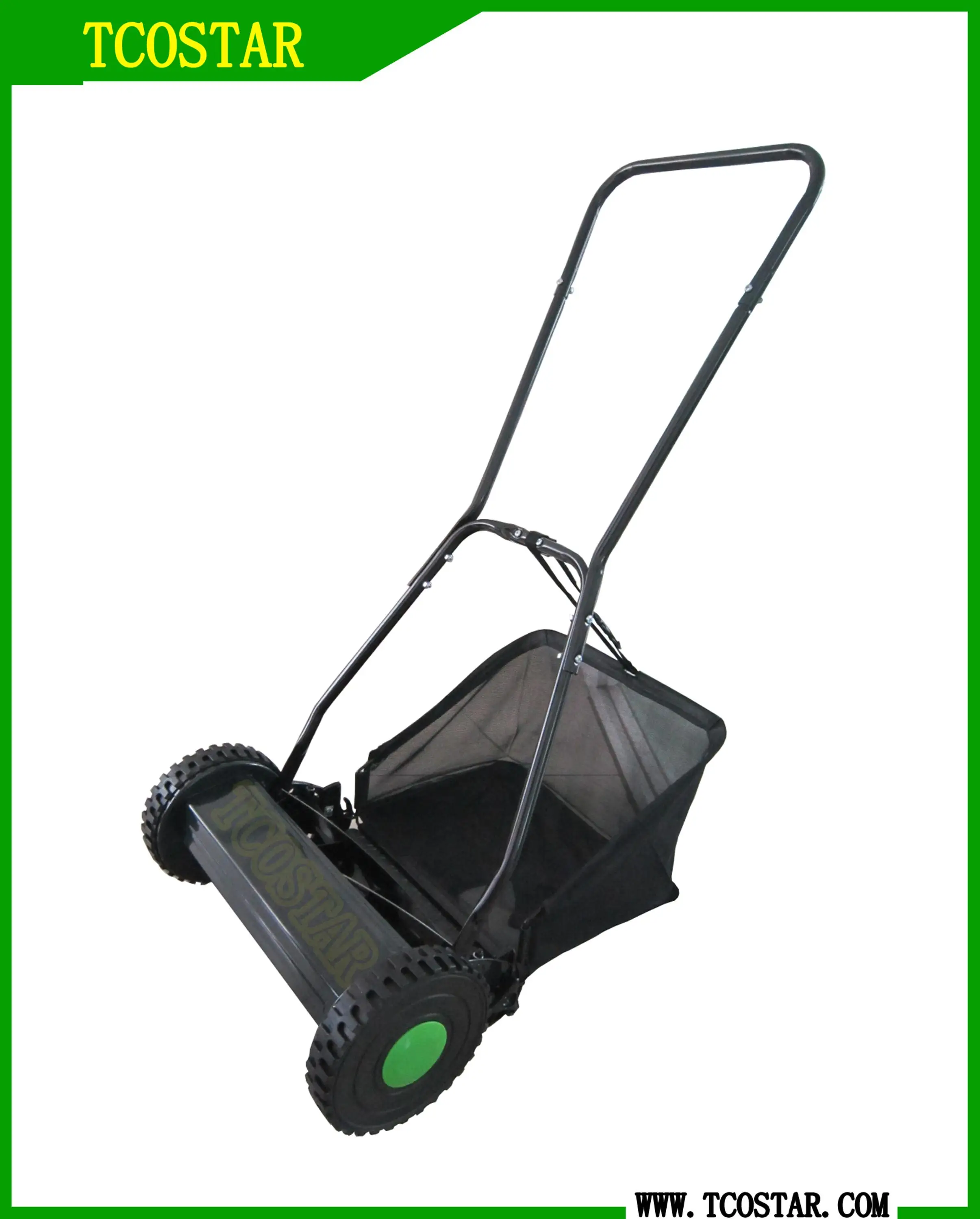 Grass cutting machine manual hand push lawn mower