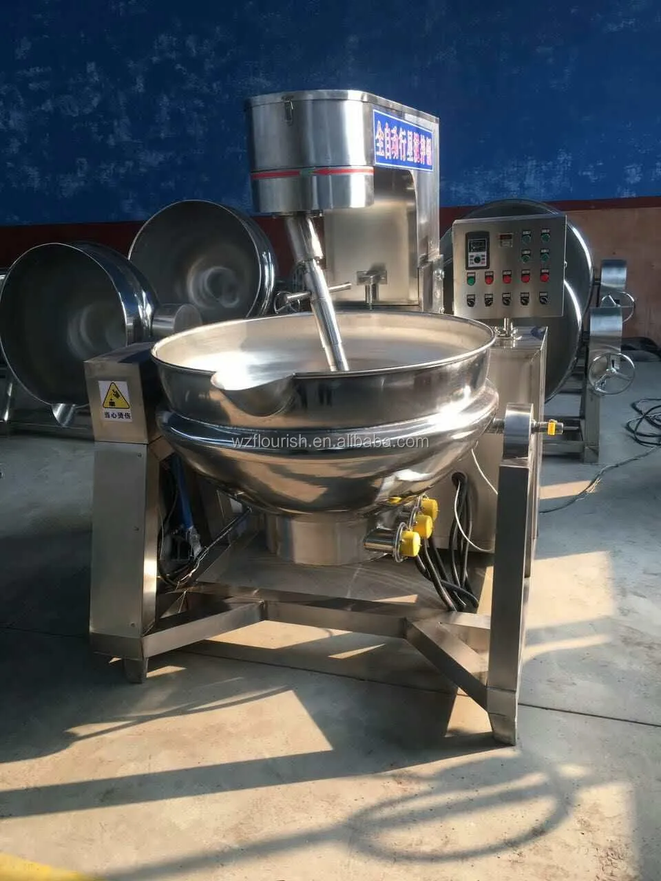 Full Automatic Planetary Jacketed Kettle With Agitator For Jam