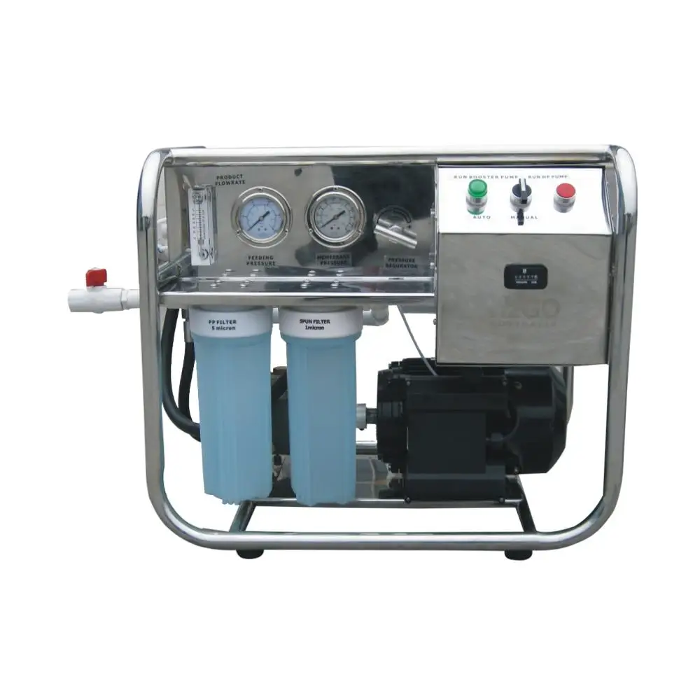 300lpd Sus316l Ro Plant Small Seawater Desalination For Boat Water