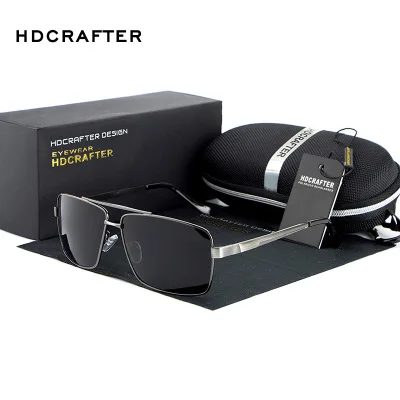 

HDCRAFTER Driver Outdoor Alloy Frame Polarized Sunglasses for men uv400 accept customize logo OEM
