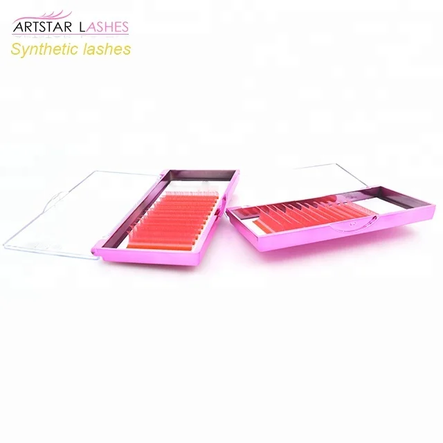 
CK Beauty Lashes Fashion Colorful Eyelashes Private Label Colour Eyelash Extension 