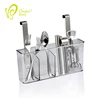 Stainless steel over the door organizer hanging storage rack