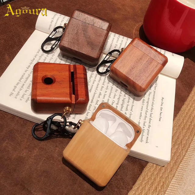 

Solid wood earphone case for Apple AirPods1/2