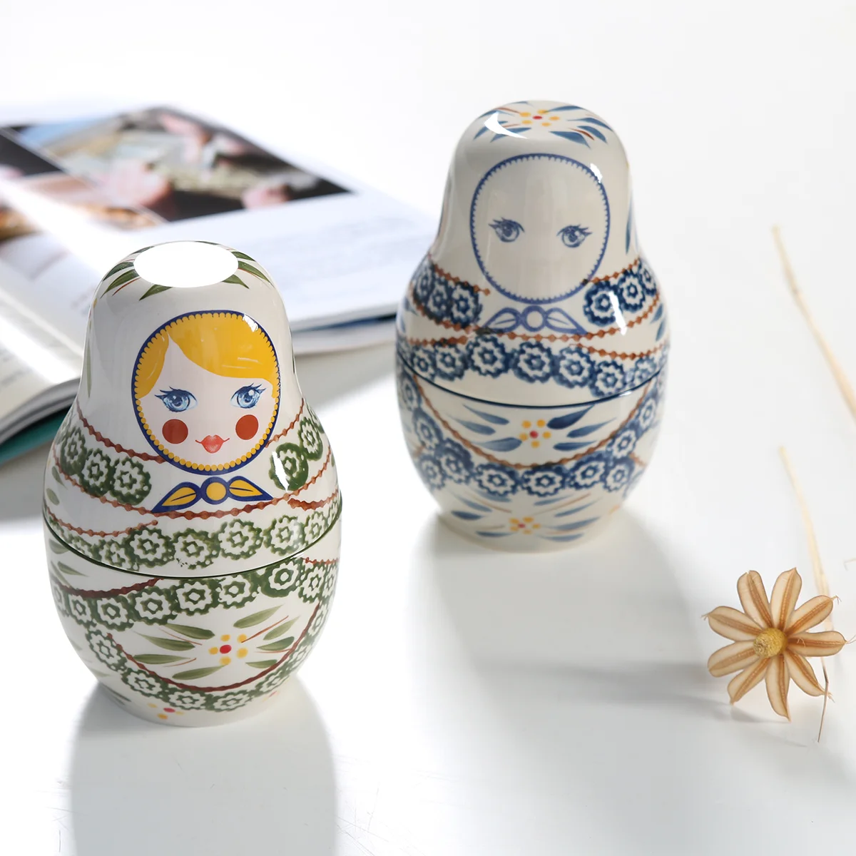 Russian Nesting Dolls Ceramic Measuring Cups -  Denmark