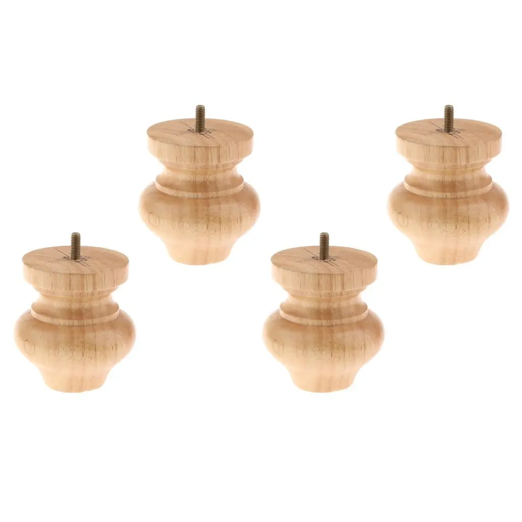 6 Inch Wood Furniture Legs Find Get Quotations Homyl Round Tapered Solid Wood Sofa Couch Chair Legs Furniture Plinth Feet 4x3inch