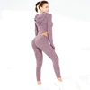 Sports Workout Sets Gym Wear Clothing 2 Piece Set Tracksuit Sports Joggers Jacket Suit