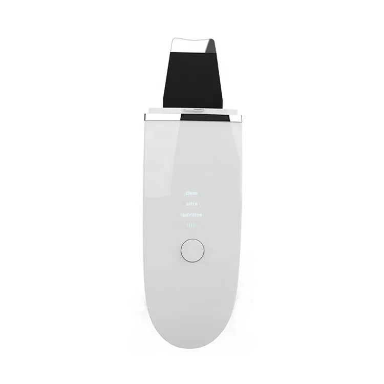 

2019 latest Wireless charging waterproof ultrasonic skin scrubber for face care