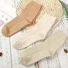 Nature wholesale adult grip thin cotton white fashion dress socks