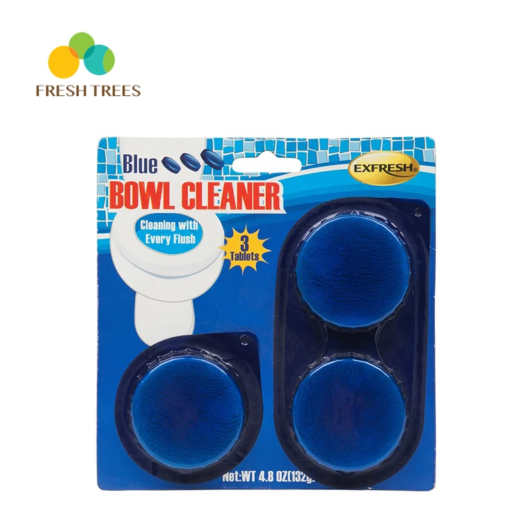Wholesale Detergent Automatic Bleach Blue Toilet Tablets Block Bathroom