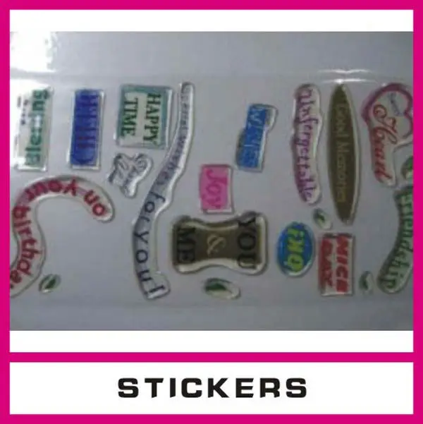 different types of logo sticker