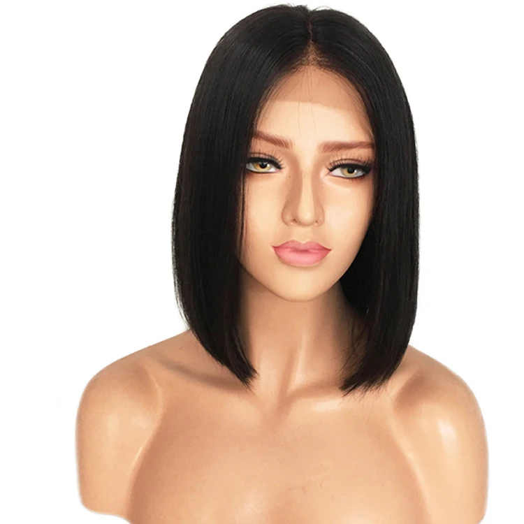 

Straight bob wig Brazilian hair lace front wig short bob human hair wig