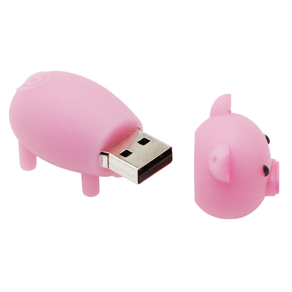 Gadget Cute Cartoon PVC Pig Shape USB Stick 4gb 8gb 16gb Flash Drives For Christmas Gift - ANKUX.COM
