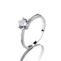 

New Fashion Main Stone Cubic Zirconia Ring 925 Sterling Silver Ring Wedding Rings