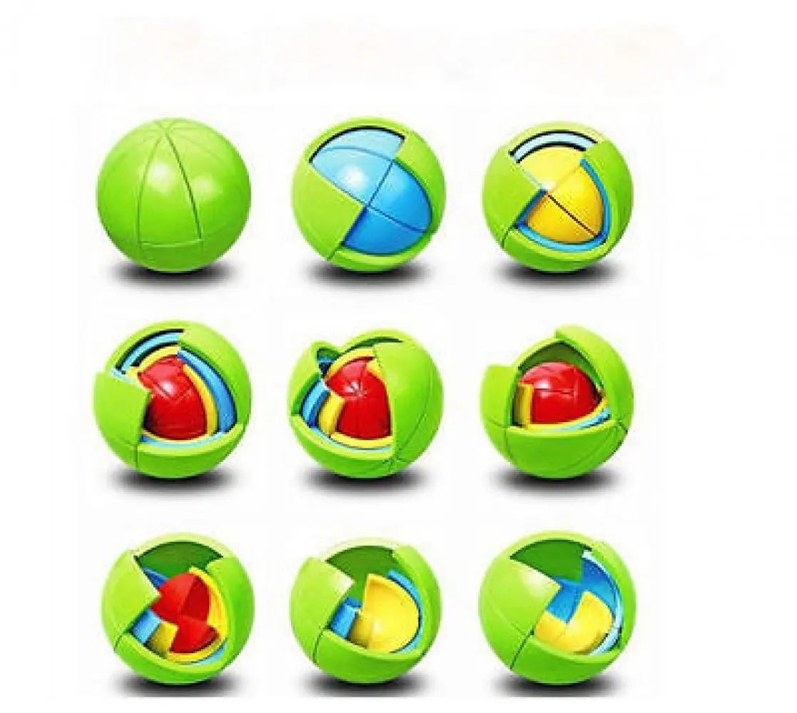 Eminentshop 3D Puzzle Ball Toy Jigsaw Building Block Chirstmas Gift Intelligence Development