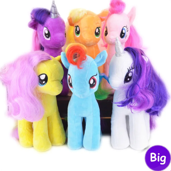 Big Size 6 Colors 2015 Fresh Plush Unicorn Horse Stuffed Animals Toys 30cm Baby Infant Girls