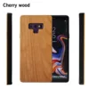 Wholesale Best Quality New Natural Custom Logo Bamboo TPU Wood Mobile Phone Cover Cases For Samsung Note 9