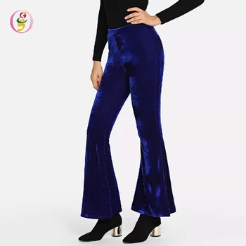 ladies navy slim fit trousers