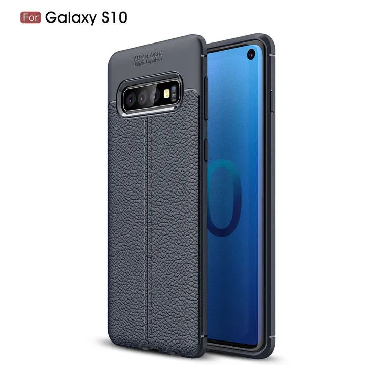 Hot Sell Litchi pattern Soft Tpu for Samsung galaxy S10