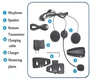 Helmet Bluetooth Intercom Headsets For group communication