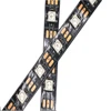 Addressable sk6812 rgb led strip lights with milky white diffuser