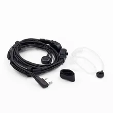 Extendable Throat Microphone Mic Earpiece Headset for Walkie Talkie BAOFENG UV-5R UV-5RE Plus UV-82