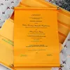 Best Selling in 2016 Unique Royal Yellow Scroll Wedding Invitations