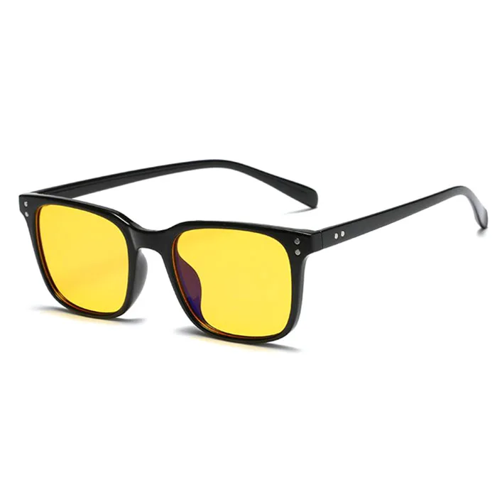 2021 High quality STOCK TR90 uv400 Yellow anti blue light eyeglasses gaming computer eyewear blocking glasses