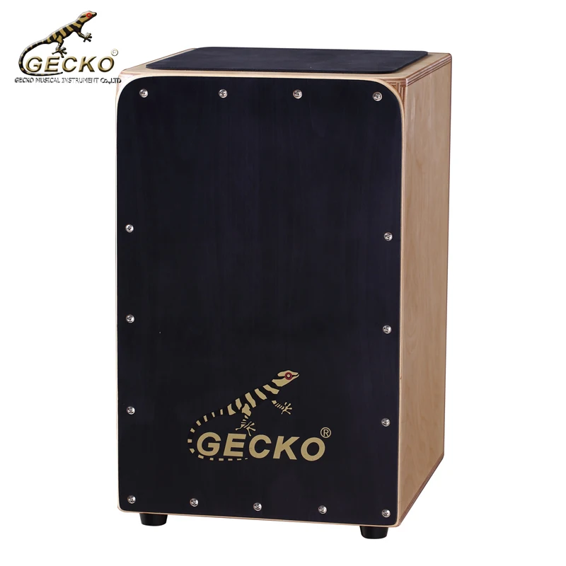 

Gecko CL19BK birchwood Wooden drum box cajon drum percussion instrument, Nature