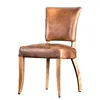 DCY-5-3 High Quality More Expensive PU Leather / Linen Wood Frame Cafe / Dining / Restaurant / Banquet / Hotel Chair
