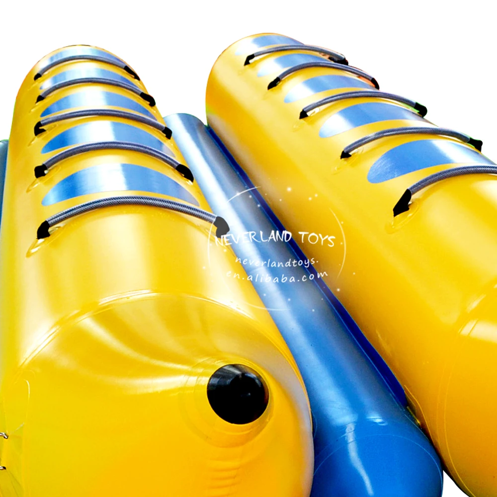 
Hot Selling NEVERLAND TOYS Funny Cheap Inflatable Boat Crazy Double Row Banana Boat Inflatable Banana Boat For Sale 