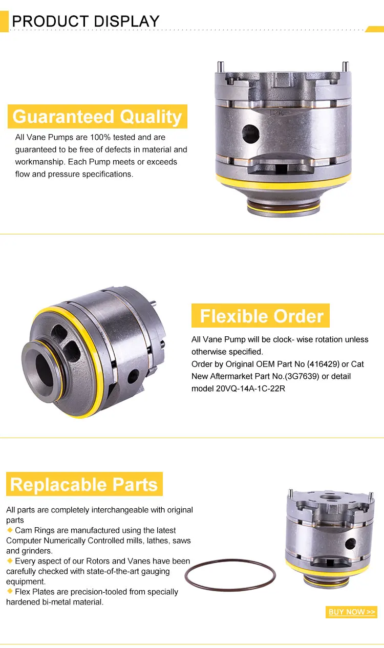 hydraulic vane pump cartridge