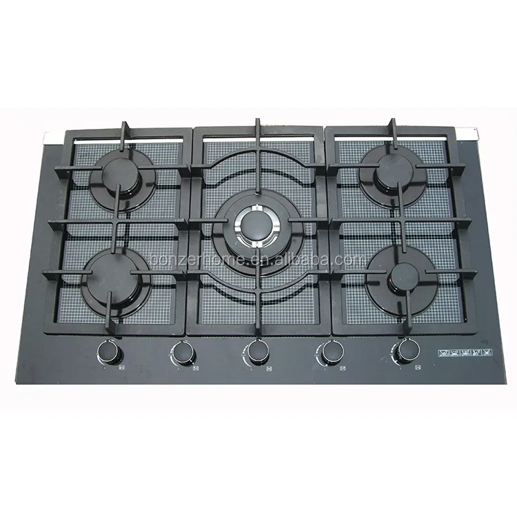 Italian 5 Burner Glass Gas Stove Hob Parts With Gas Hob Protectors Buy Gas Range Protectors