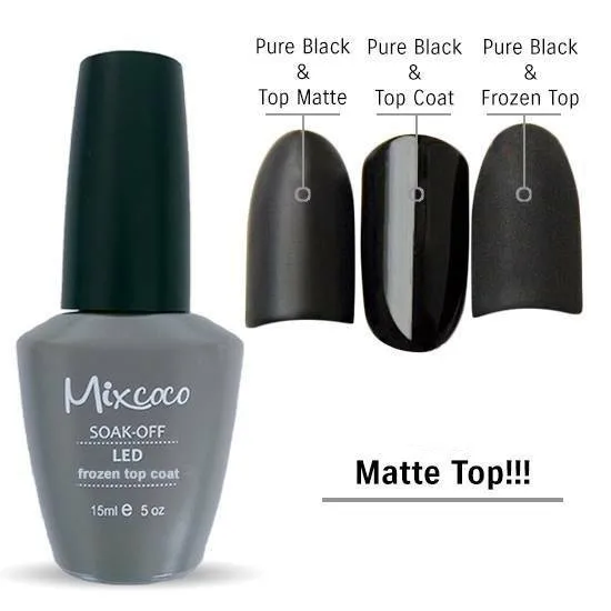 Mixcoco Good Quality Frozen Top Coat Gel Polish Velvet Matte Top