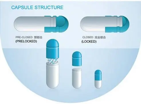 capsule capsules hpmc gelatin empty hard clear vegetable material structure cellulose different colors