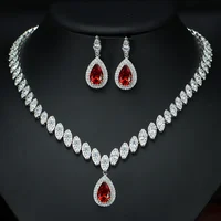 

AAA Cubic Zirconia gold plated copper wedding Accessories Bridesmaid Bridal jewelry Sets