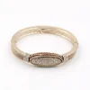 Hot selling latest fashion magnetic bangle bracelet with bling bling crystal rhinestone for women