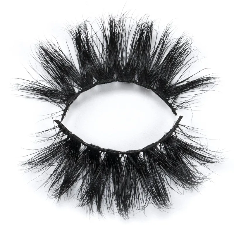 Maynice 25mm 3d mink eyelashes with free no logo cardboard package