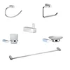 Simple Design Zinc Alloy Chrome Square Bathroom Sanitary Ware for Luxurious Hotel